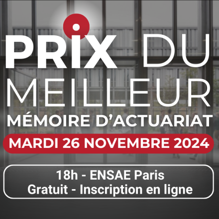 26 novembre : Remise du prix du meilleur mémoire d'actuariat - Promotion 2023