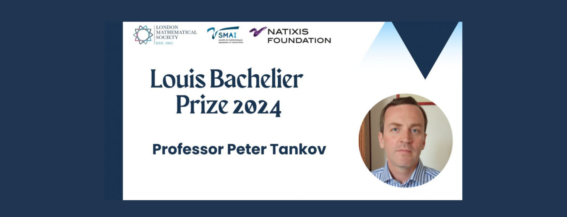 Peter Tankov, ENSAE-CREST professor, winner of the Prix Louis Bachelier 2024
